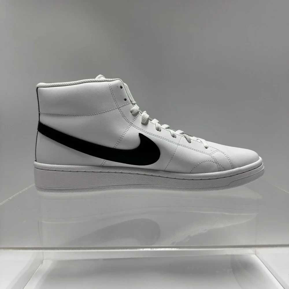 Brand New Nike Court Royale 2 Mid Sneaker White Black CQ9179-100 Men's Size 12